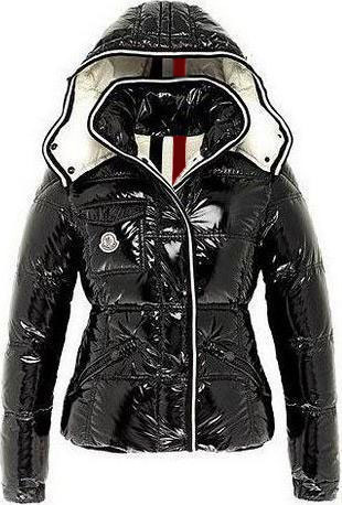 Moncler Quincy Jacket Glossy Black Wmns